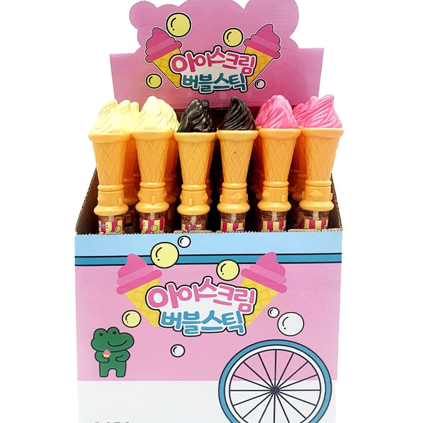 비눗방울 아이스크림 버블 스틱 어린이날 단체 선물 12개